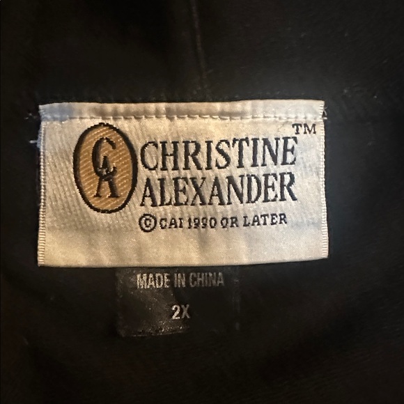 Christine Alexander Black zip-up designer emo Hoodie Jacket with lots of jewels - Picture 2 of 5